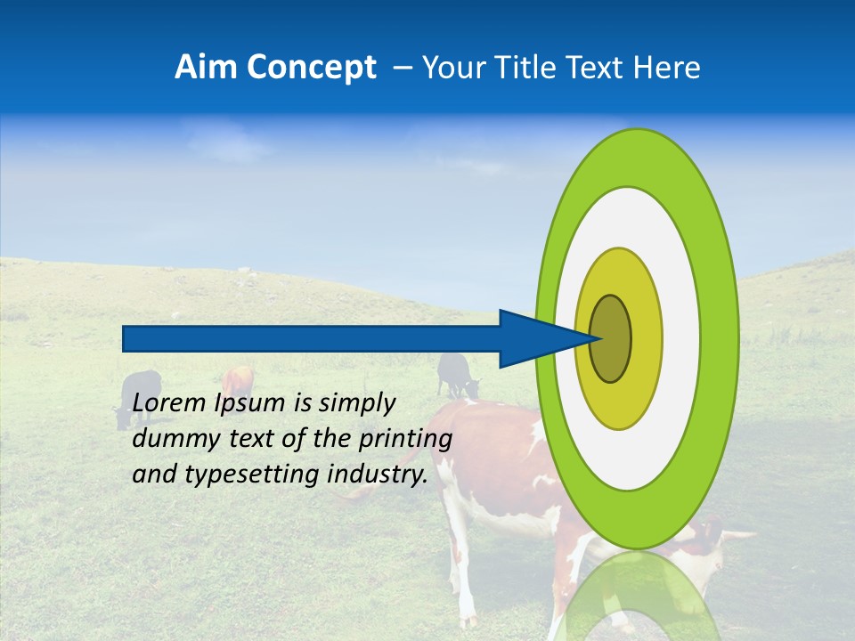 View Scenery Grassland PowerPoint Template