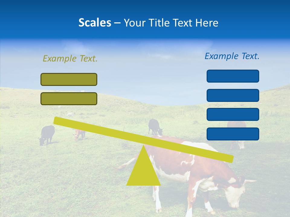 View Scenery Grassland PowerPoint Template