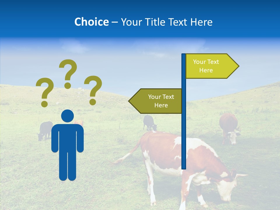 View Scenery Grassland PowerPoint Template