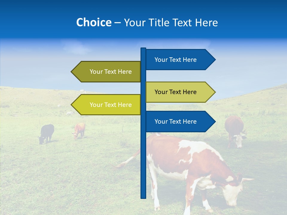 View Scenery Grassland PowerPoint Template