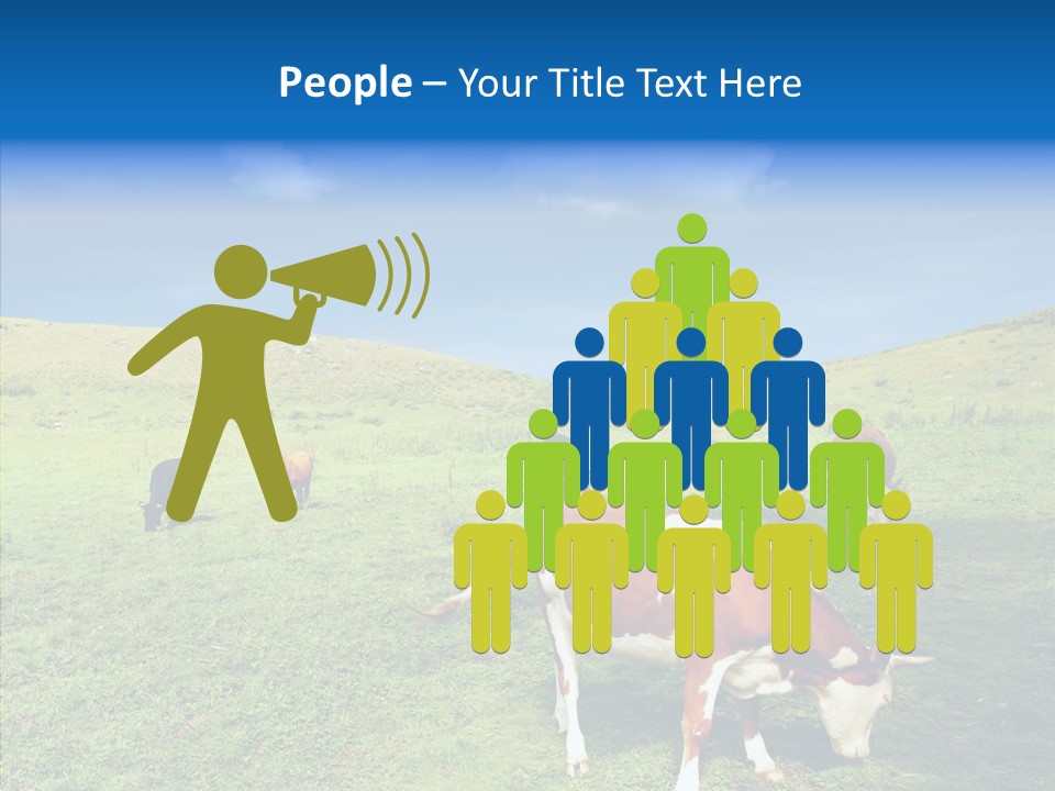 View Scenery Grassland PowerPoint Template