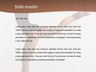 Hip Hop Balance Posing PowerPoint Template
