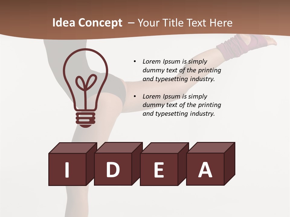 Hip Hop Balance Posing PowerPoint Template