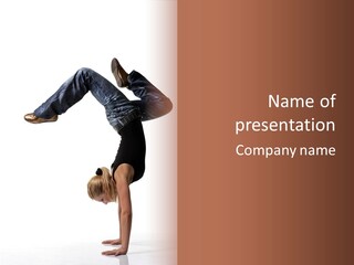 Sport Posing Move PowerPoint Template