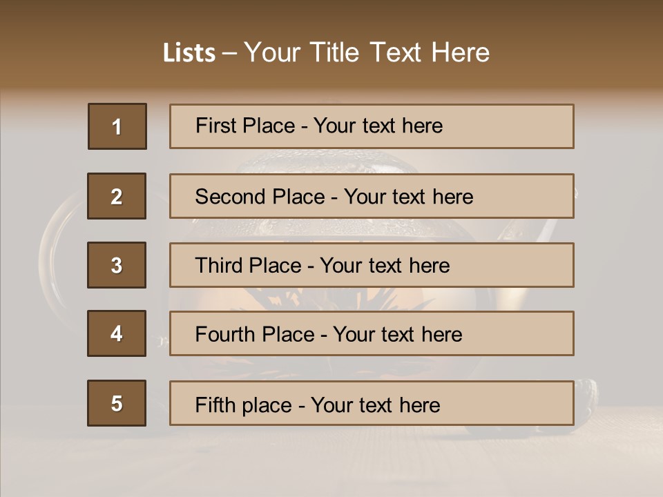Pot Bush Lotus PowerPoint Template