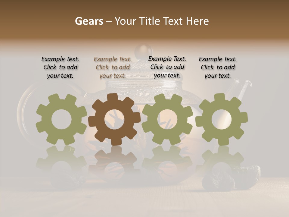 Pot Bush Lotus PowerPoint Template