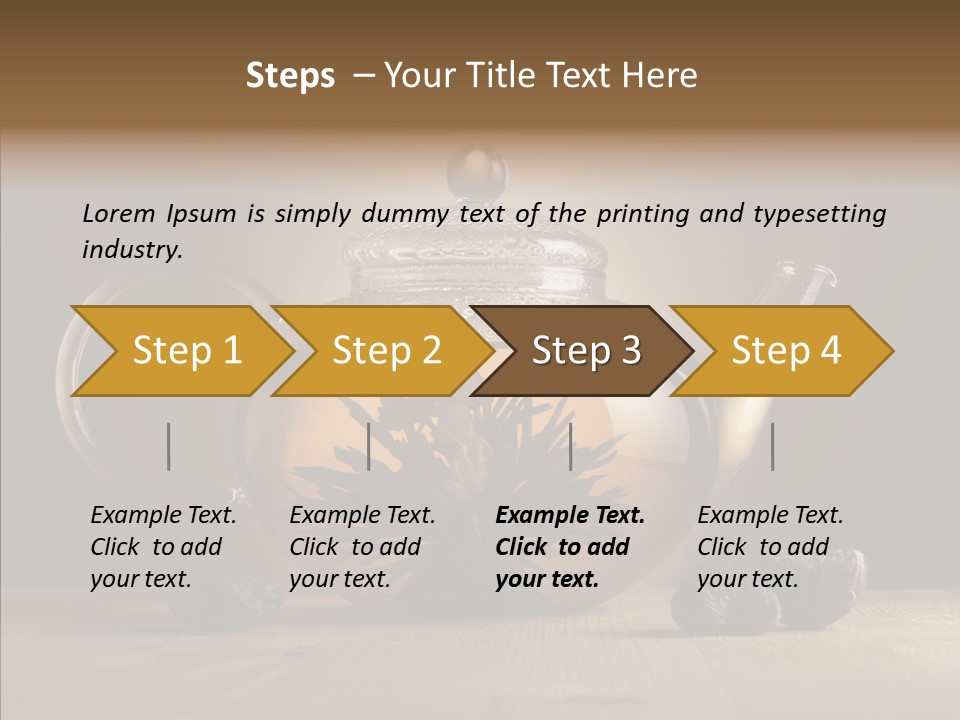 Pot Bush Lotus PowerPoint Template
