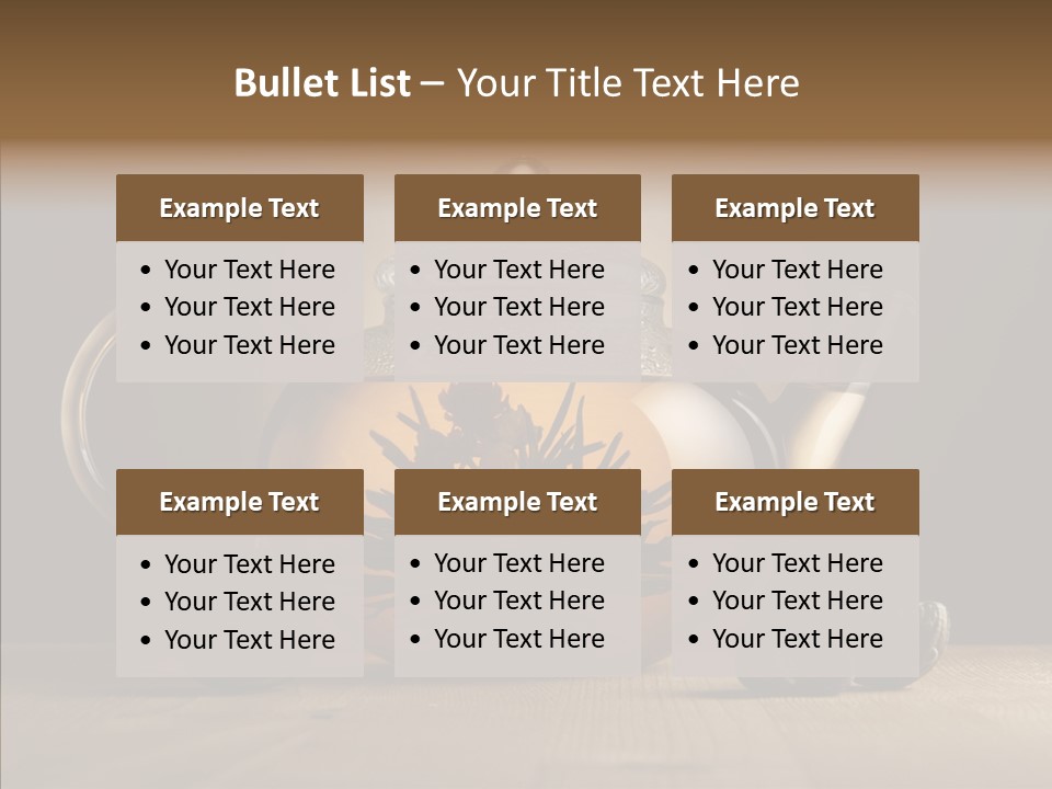 Pot Bush Lotus PowerPoint Template