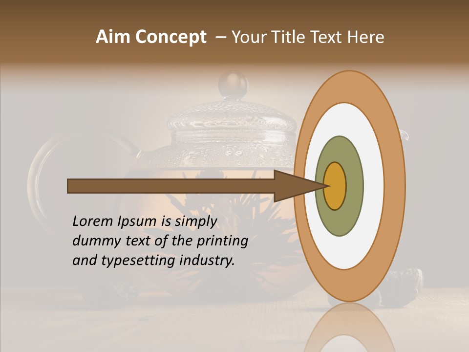 Pot Bush Lotus PowerPoint Template