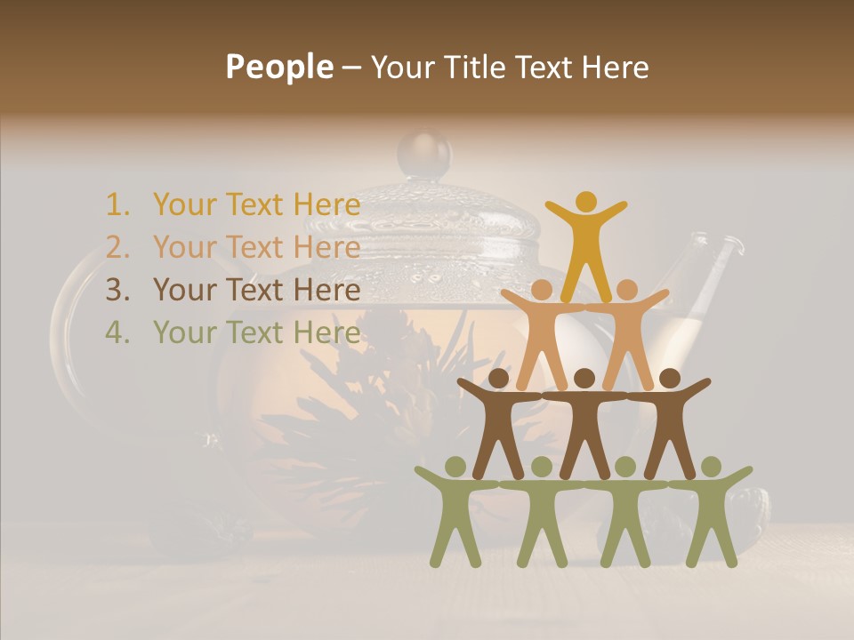 Pot Bush Lotus PowerPoint Template