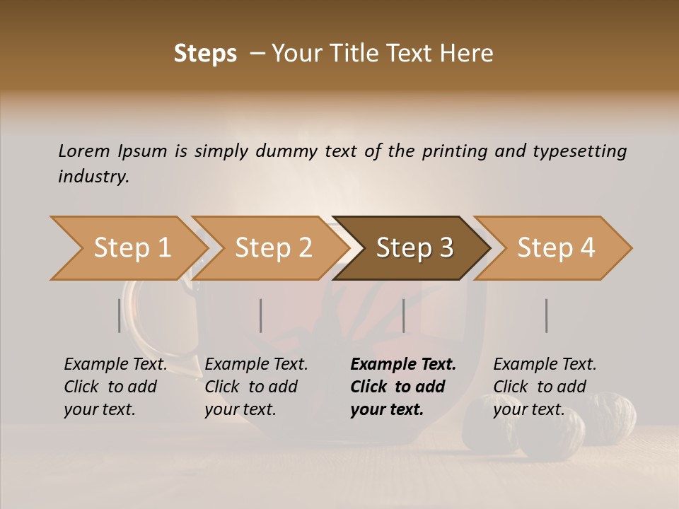 Bud Steam Heat PowerPoint Template