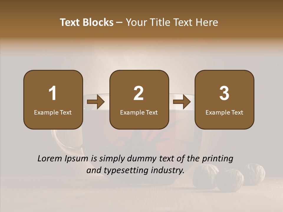 Bud Steam Heat PowerPoint Template