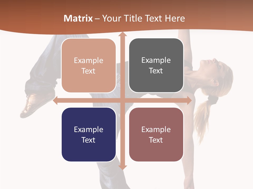 Breakdancing Ballerina Jeans PowerPoint Template