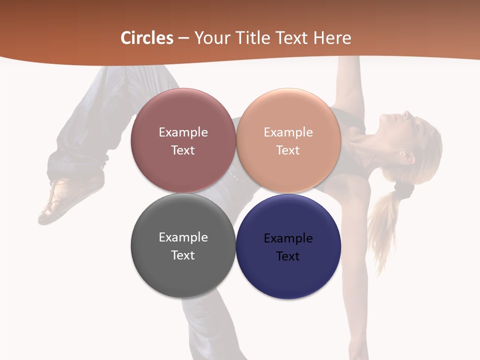 Breakdancing Ballerina Jeans PowerPoint Template