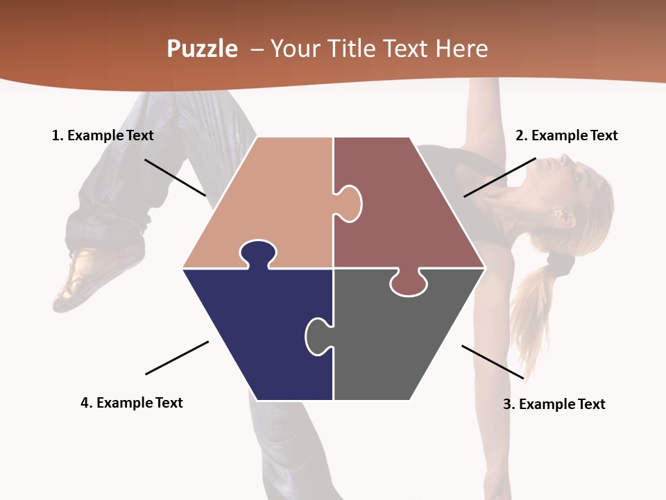 Breakdancing Ballerina Jeans PowerPoint Template