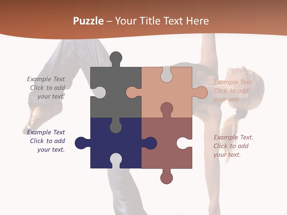 Breakdancing Ballerina Jeans PowerPoint Template