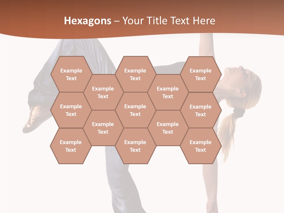 Breakdancing Ballerina Jeans PowerPoint Template