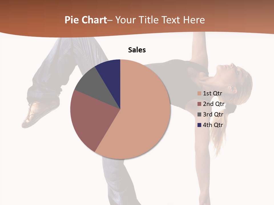 Breakdancing Ballerina Jeans PowerPoint Template