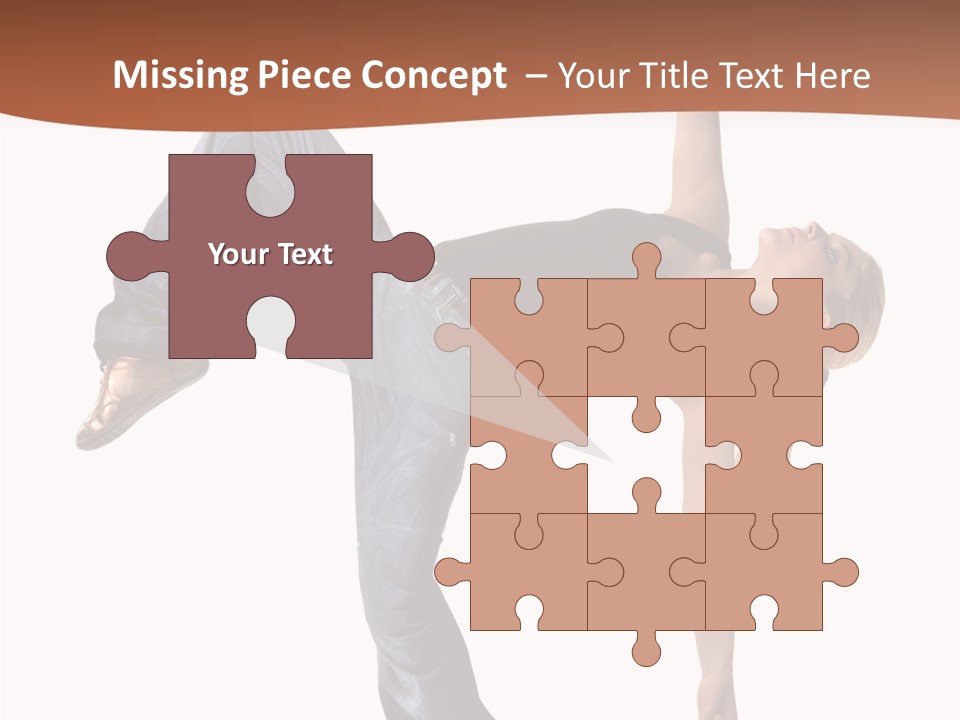 Breakdancing Ballerina Jeans PowerPoint Template