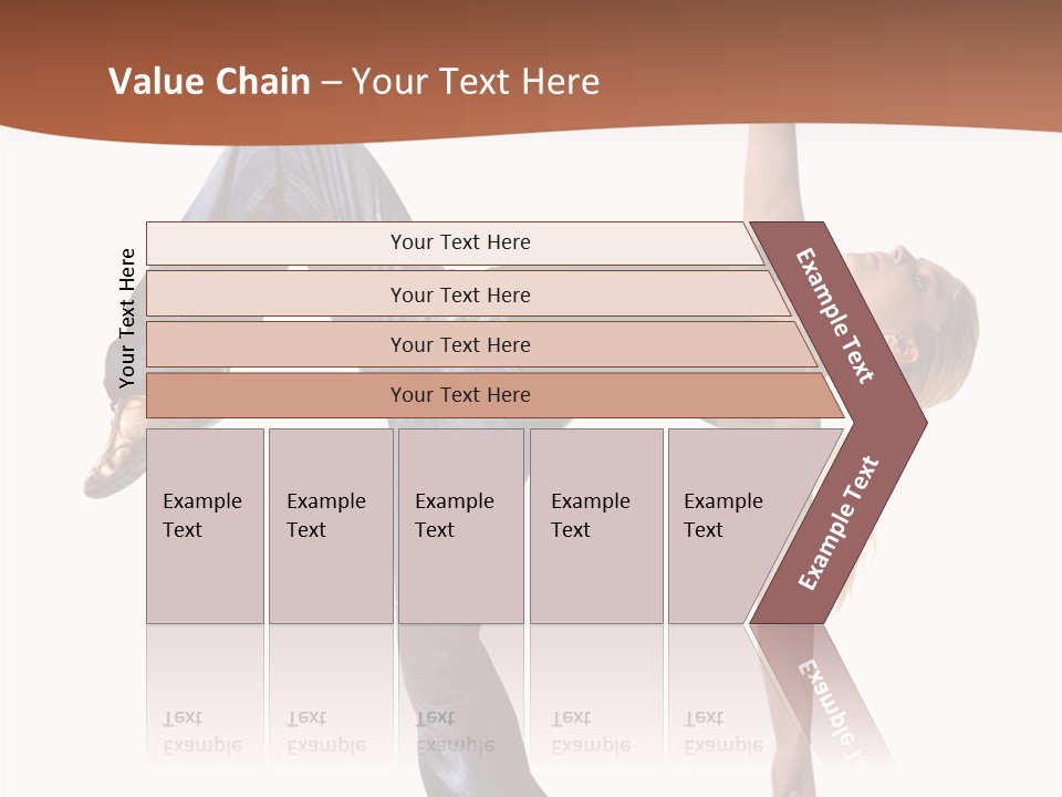 Breakdancing Ballerina Jeans PowerPoint Template