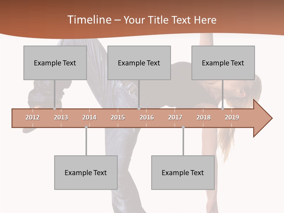 Breakdancing Ballerina Jeans PowerPoint Template