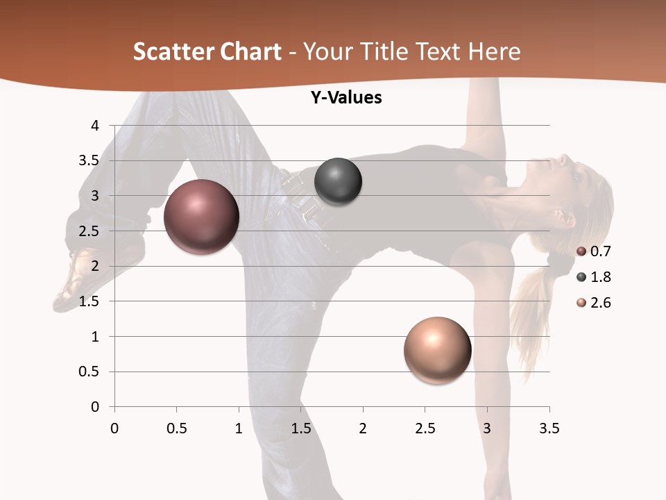 Breakdancing Ballerina Jeans PowerPoint Template