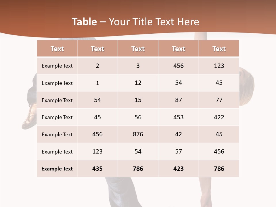 Breakdancing Ballerina Jeans PowerPoint Template