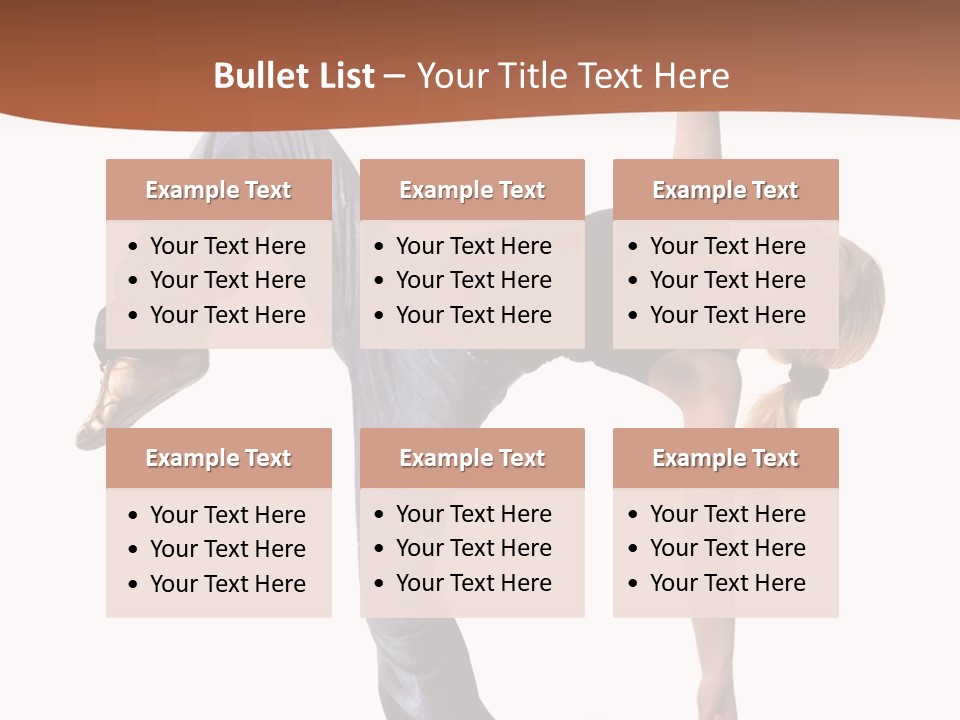 Breakdancing Ballerina Jeans PowerPoint Template