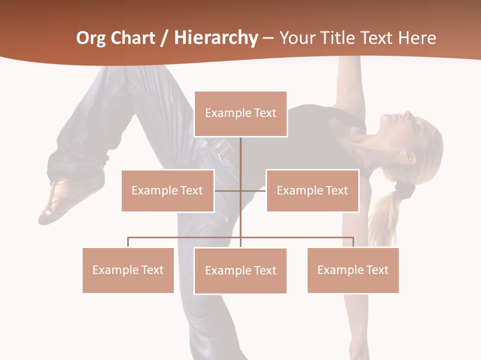 Breakdancing Ballerina Jeans PowerPoint Template