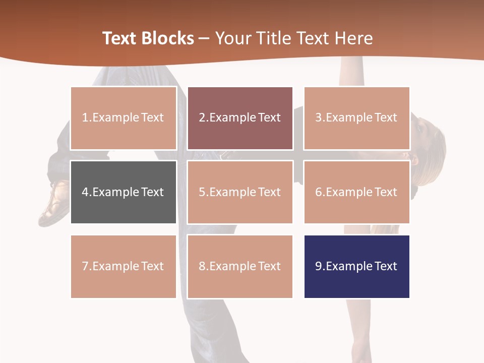 Breakdancing Ballerina Jeans PowerPoint Template