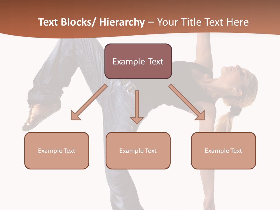 Breakdancing Ballerina Jeans PowerPoint Template