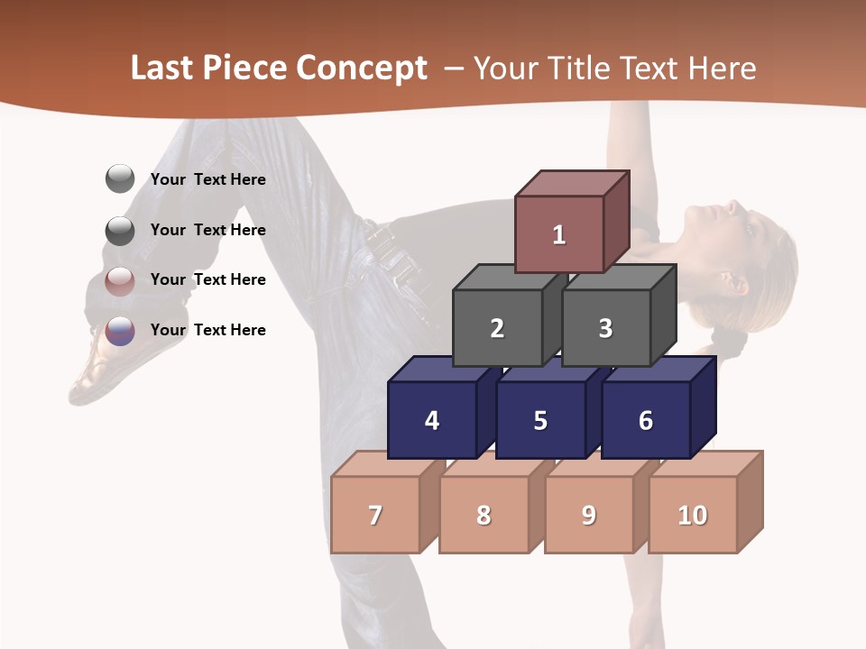 Breakdancing Ballerina Jeans PowerPoint Template
