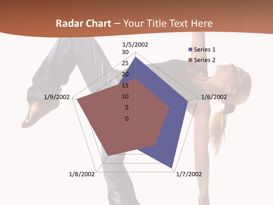 Breakdancing Ballerina Jeans PowerPoint Template