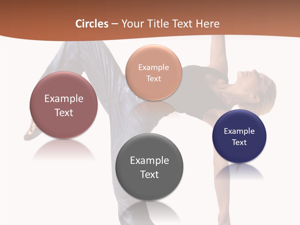 Breakdancing Ballerina Jeans PowerPoint Template