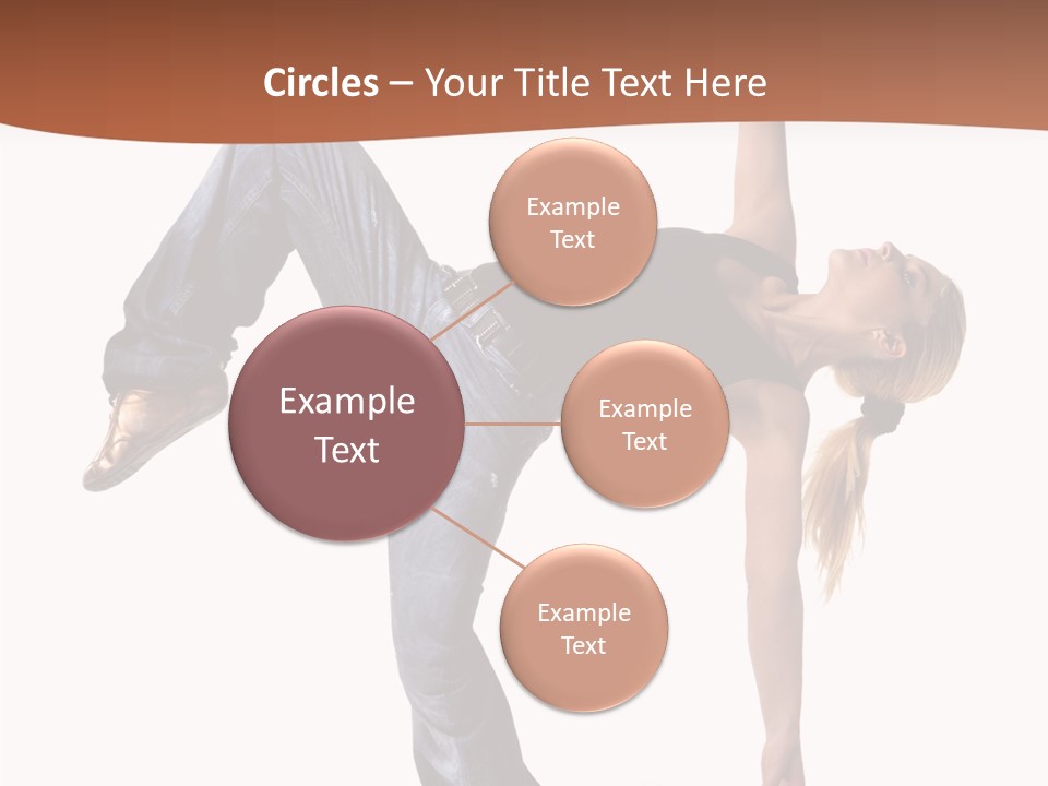 Breakdancing Ballerina Jeans PowerPoint Template