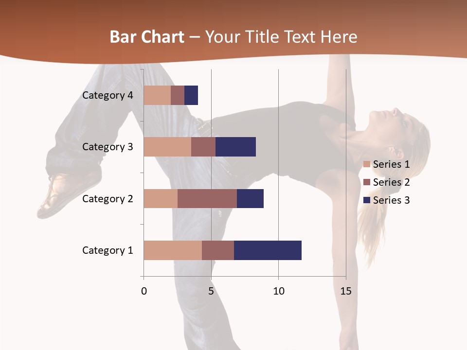 Breakdancing Ballerina Jeans PowerPoint Template