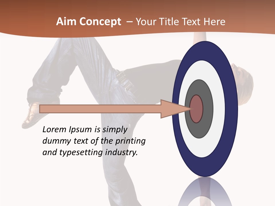 Breakdancing Ballerina Jeans PowerPoint Template