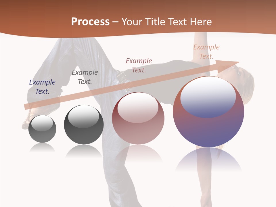 Breakdancing Ballerina Jeans PowerPoint Template