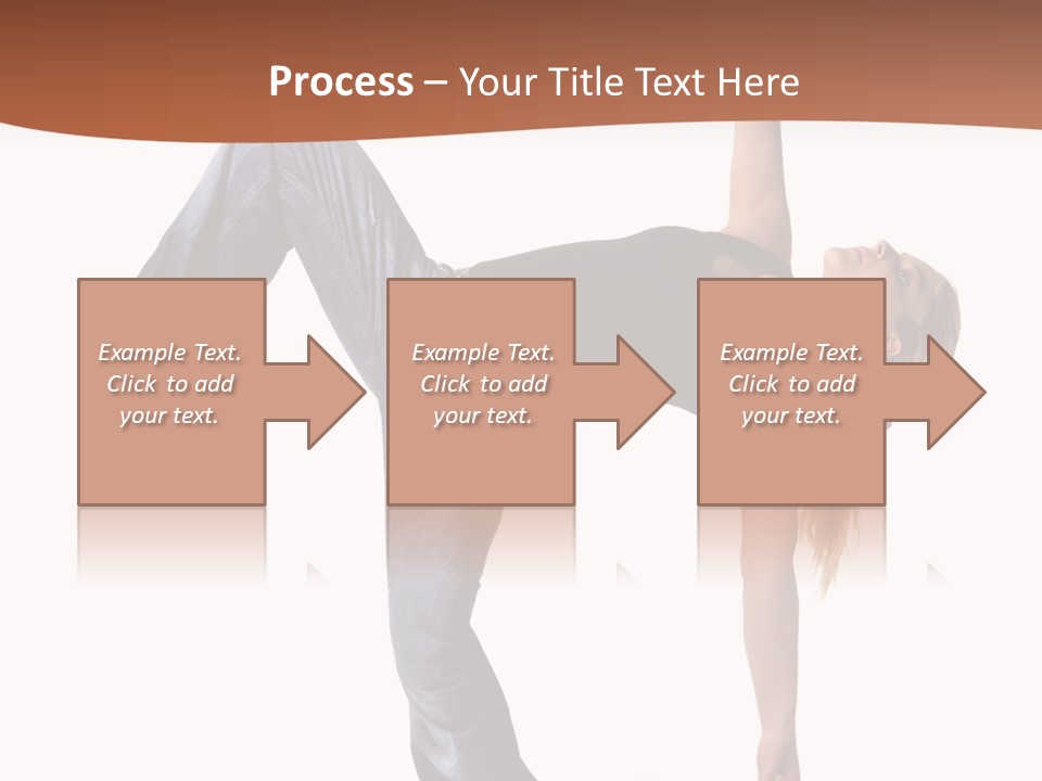 Breakdancing Ballerina Jeans PowerPoint Template