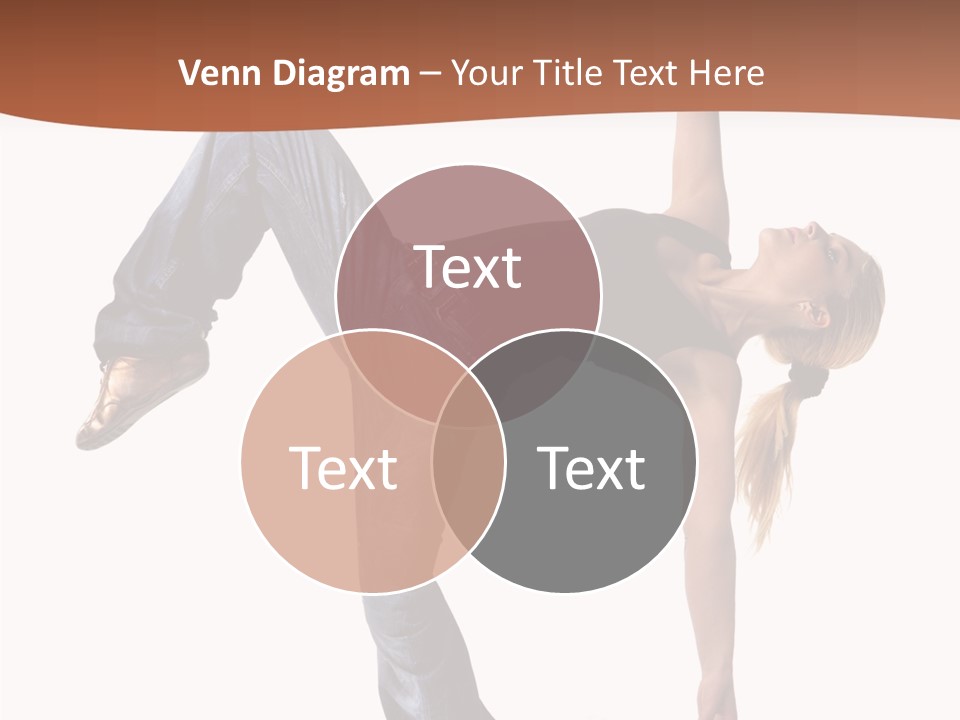 Breakdancing Ballerina Jeans PowerPoint Template