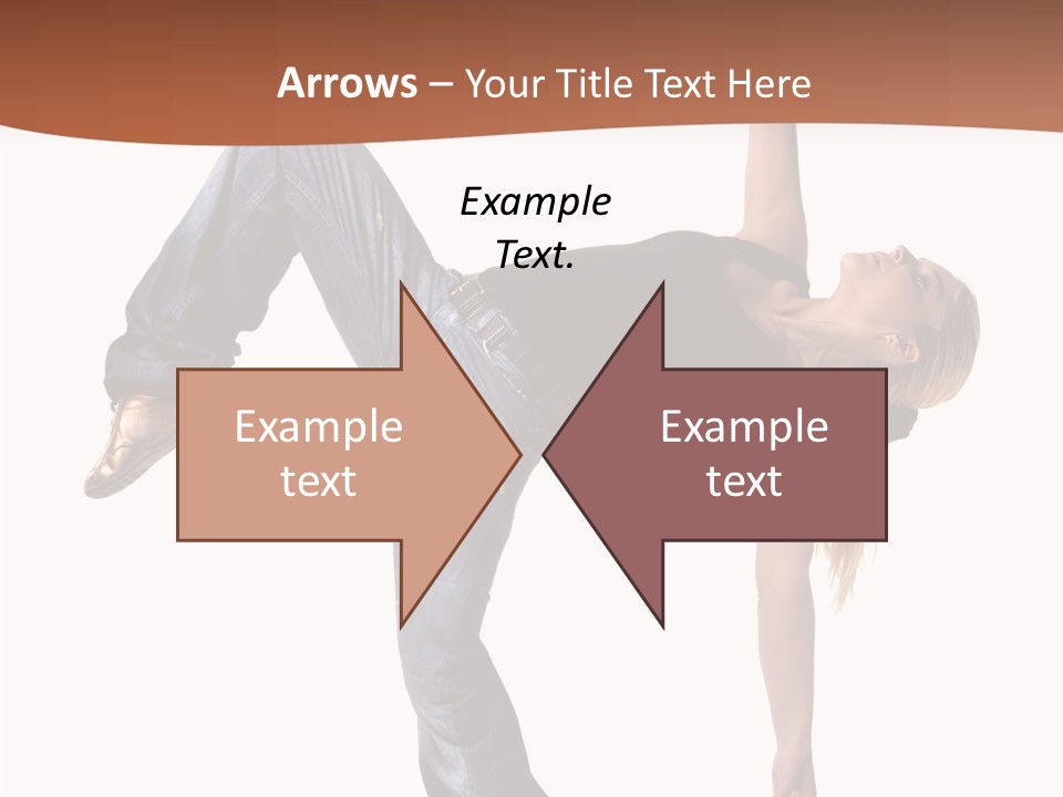 Breakdancing Ballerina Jeans PowerPoint Template