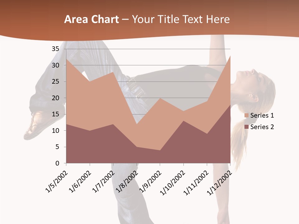 Breakdancing Ballerina Jeans PowerPoint Template