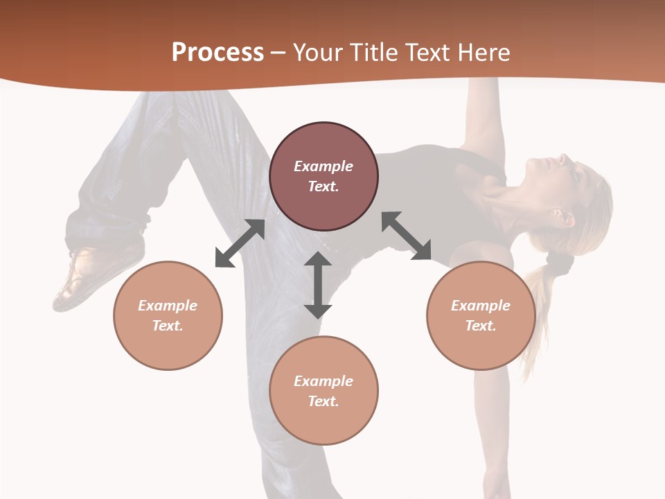 Breakdancing Ballerina Jeans PowerPoint Template