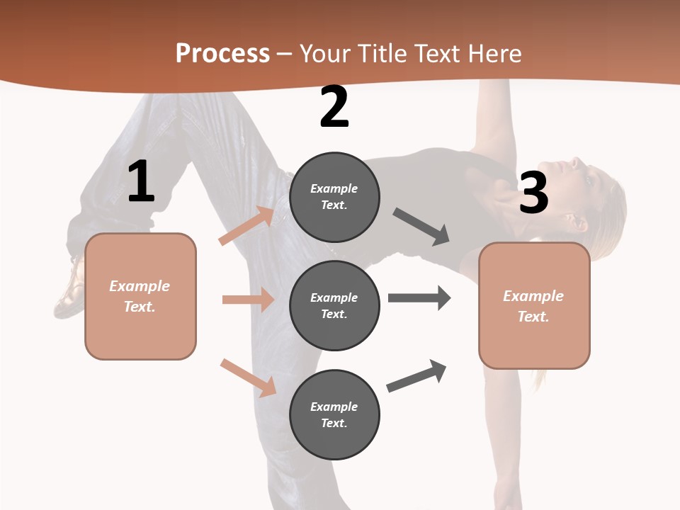 Breakdancing Ballerina Jeans PowerPoint Template