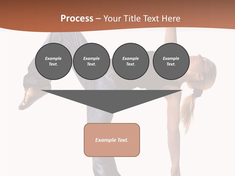 Breakdancing Ballerina Jeans PowerPoint Template