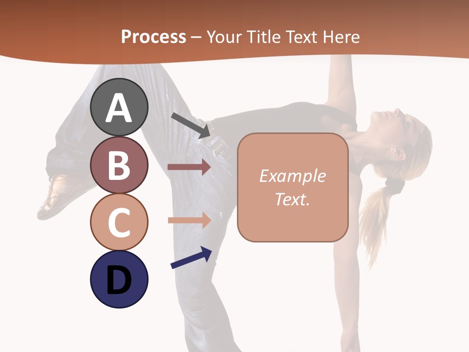 Breakdancing Ballerina Jeans PowerPoint Template