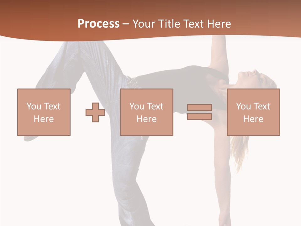 Breakdancing Ballerina Jeans PowerPoint Template