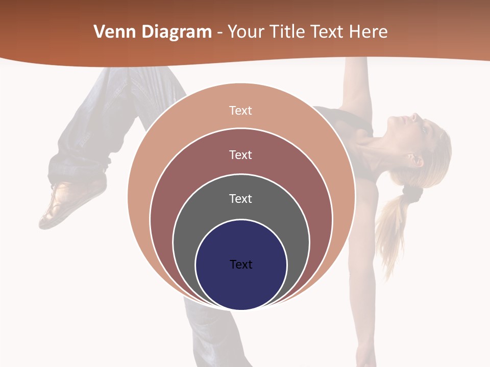 Breakdancing Ballerina Jeans PowerPoint Template
