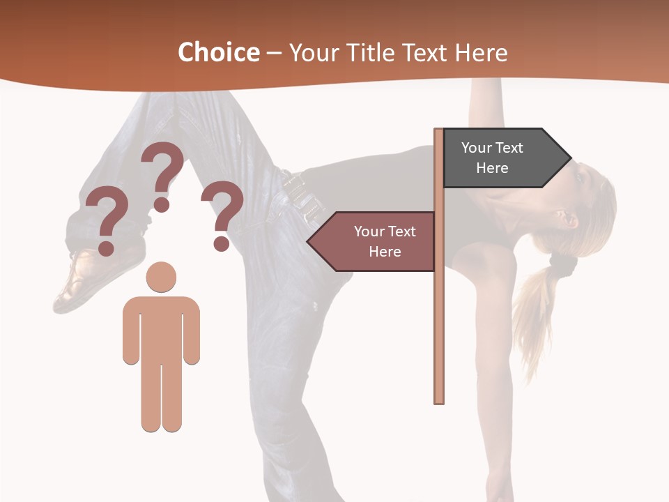 Breakdancing Ballerina Jeans PowerPoint Template