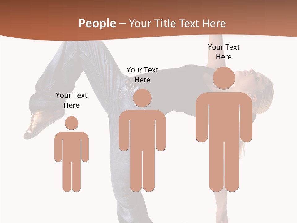 Breakdancing Ballerina Jeans PowerPoint Template